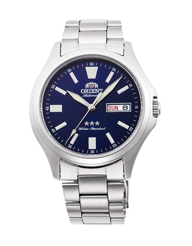 Reloj Automático Hombre Orient Tristar RA-AB0F09L dial azul acero