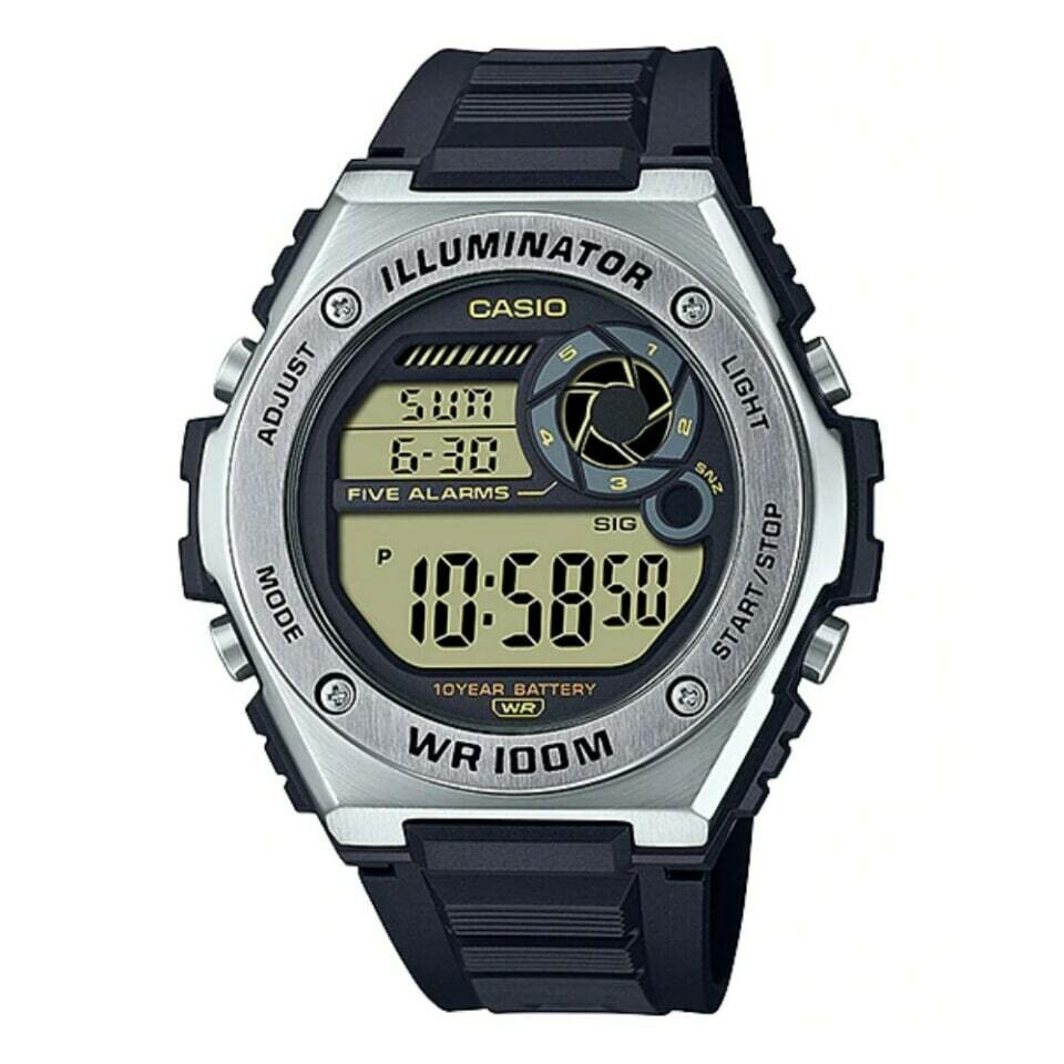 Reloj deportivo hombre Casio MWD-100H-9AV Hora Mundial 10 años batería Hora dual 100m WR