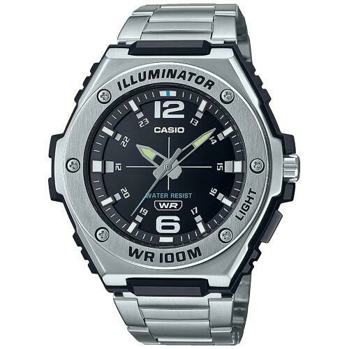 Reloj deportivo hombre Casio MWA-100HD-1AV Luz LED 100m WR correa acero