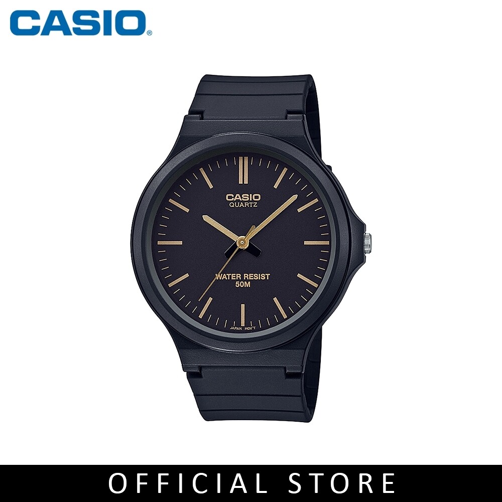 reloj clásico hombre Casio MW-240-1E2 dial negro correa resina