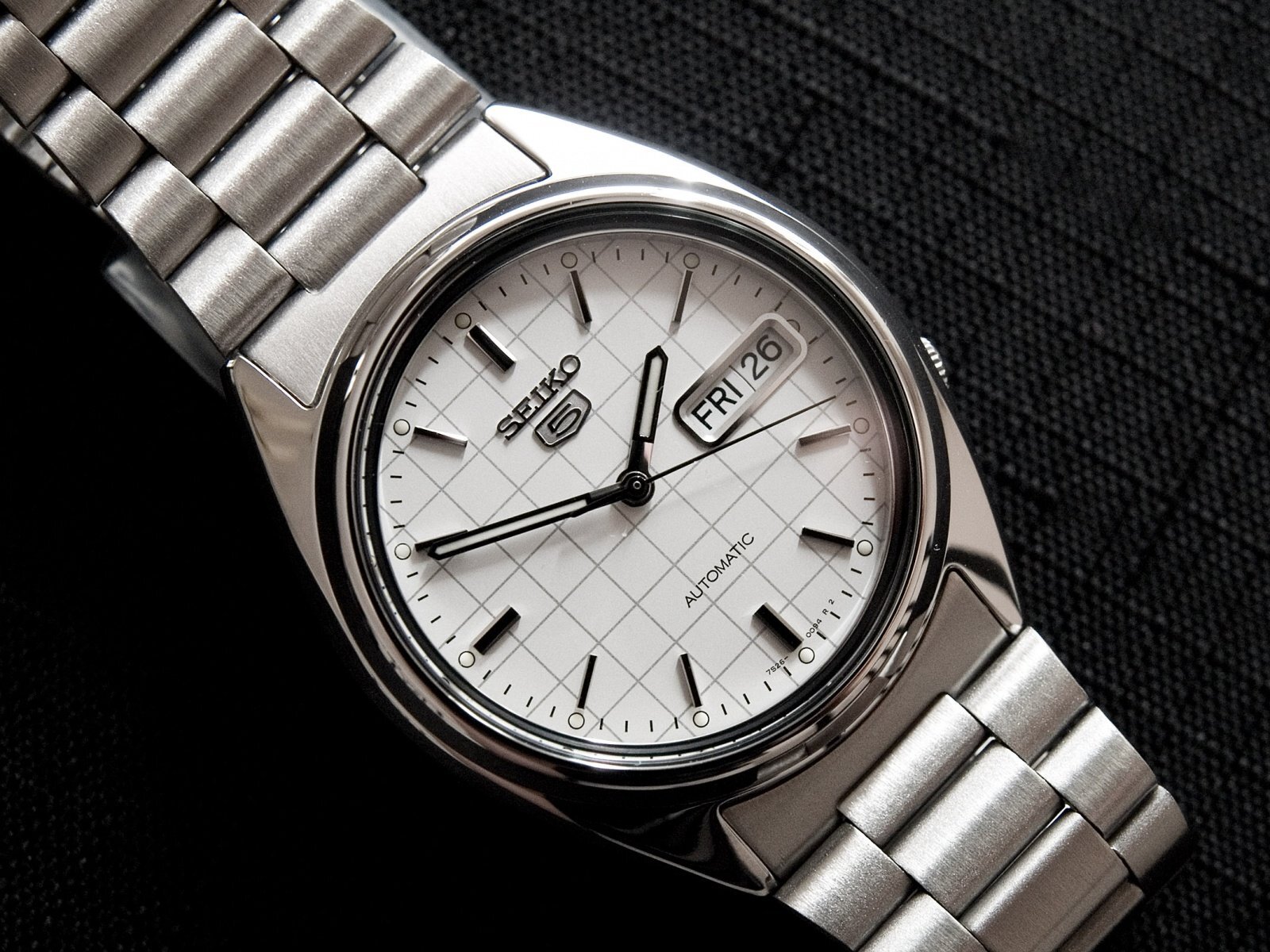 Reloj hombre automático Seiko SNXF05K1 Seiko 5 clásico acero 21 joyas