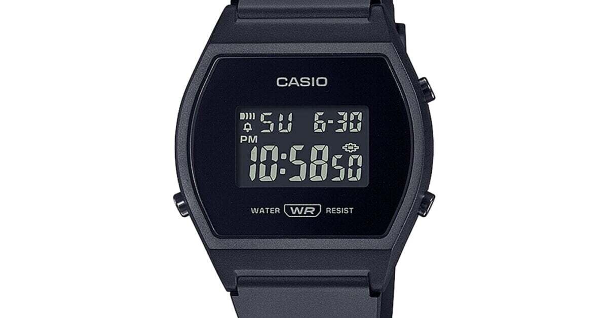 Reloj casual Casio LW-204-1b Luz led Cronómetro water resist alarma