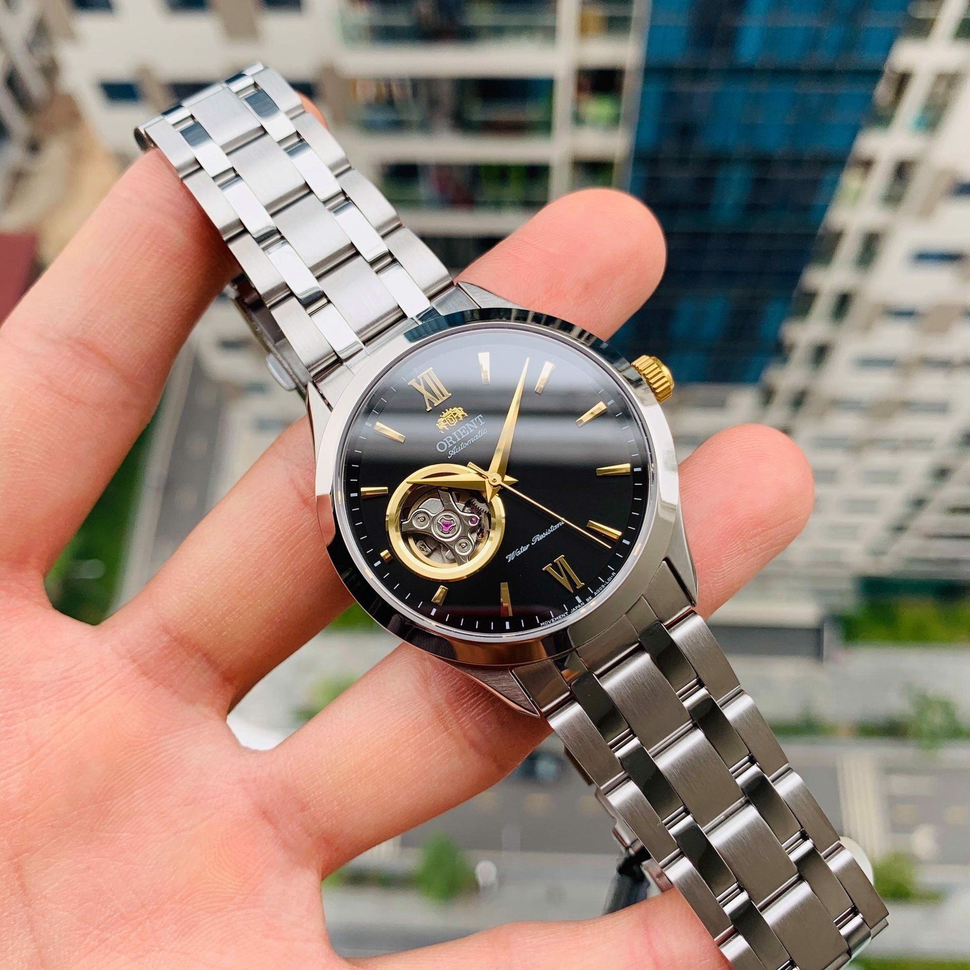 Reloj orient automatico corazon abierto clearance
