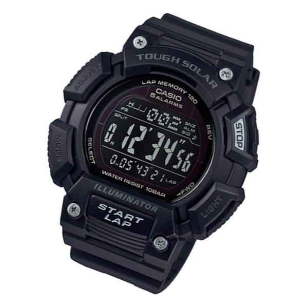 Reloj deportivo hombre Casio Solar STL-S110H-1B2 5 alarmas Hora Mundial  100m water resist