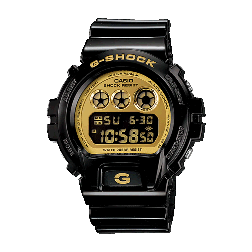 Reloj deportivo hombre Casio G-Shock DW-6900CB-1 Resistente a golpes Luz Led - Alerta flash - 200m water resist