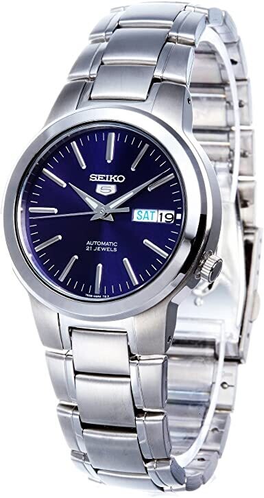 Reloj Automático hombre Seiko 5 SNKA05K1 dial azul 37mm correa acero