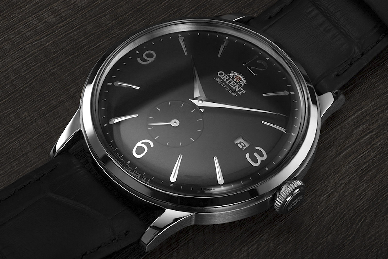 reloj automático hombre Orient Bambino Small Seconds RA-AP0005B dial negro  40.5mm correa cuero (admite cuerda manual)