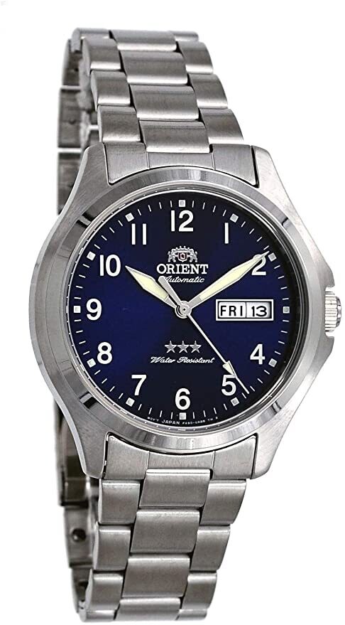 Reloj automático hombre Orient Tristar RA-AB0F14L dial azul 39mm correa acero