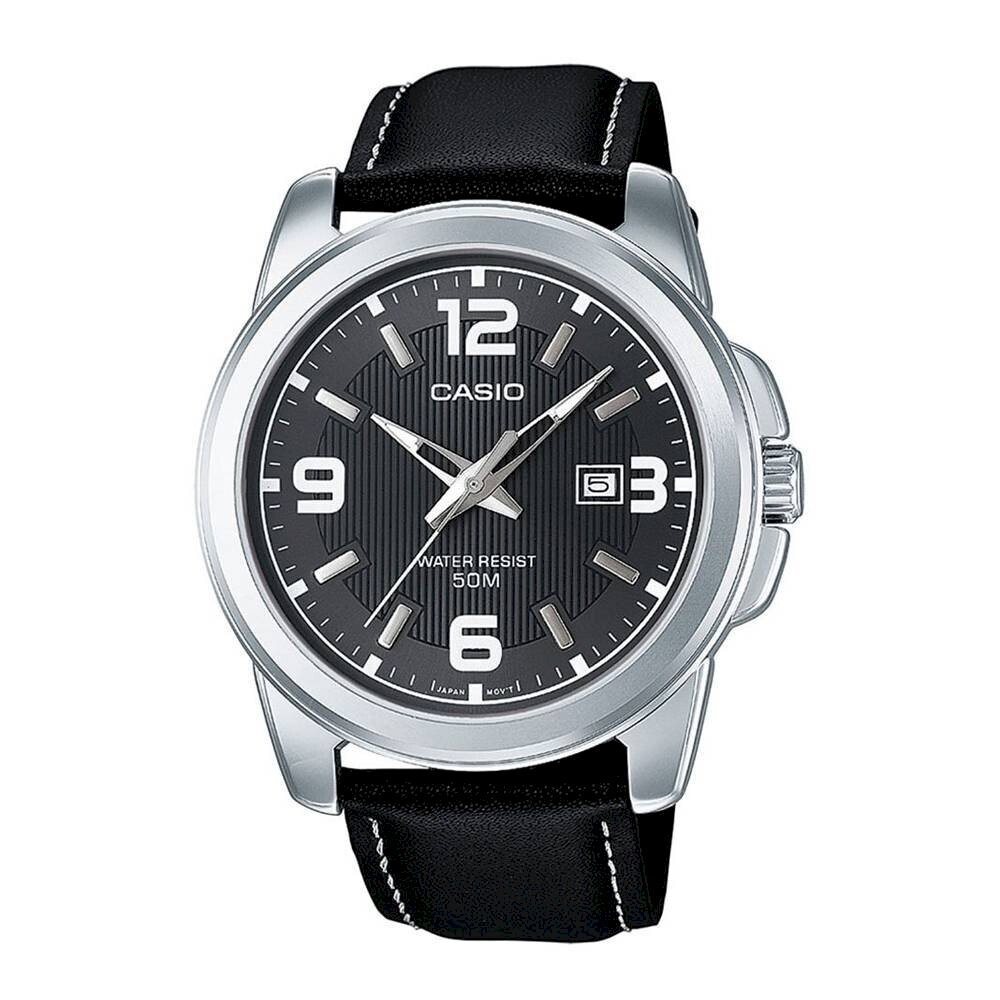 Reloj deportivo hombre CASIO MTP-1314PL-8A dial 45mm resistente al agua 50m Correa de Cuero