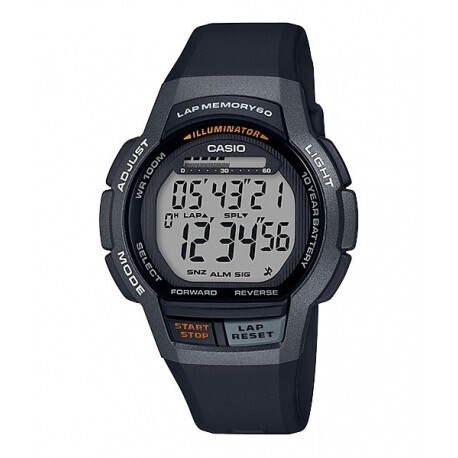 reloj deportivo hombre Casio WS-1000H-1A Lap Memory 60 Cronómetro Luz Led Alarmas