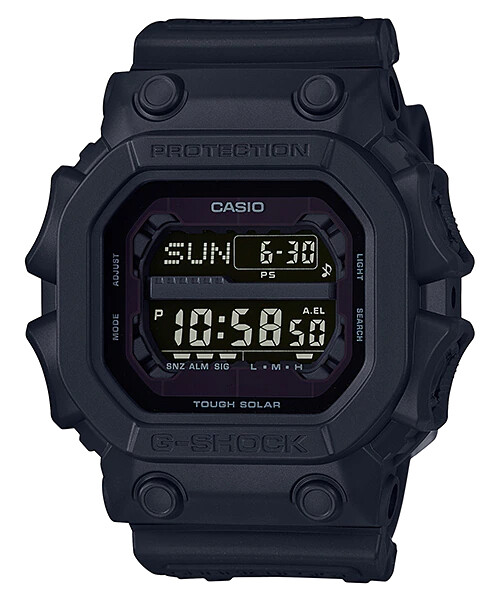 reloj deportivo hombre solar Casio G-Shock GX-56BB-1 King of G Luz Led - Energía Solar - Hora Mundial