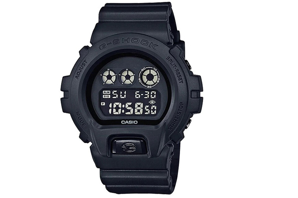 reloj deportivo hombre G-Shock DW-6900BB-1 Luz de fondo electroluminiscente 200m water resist