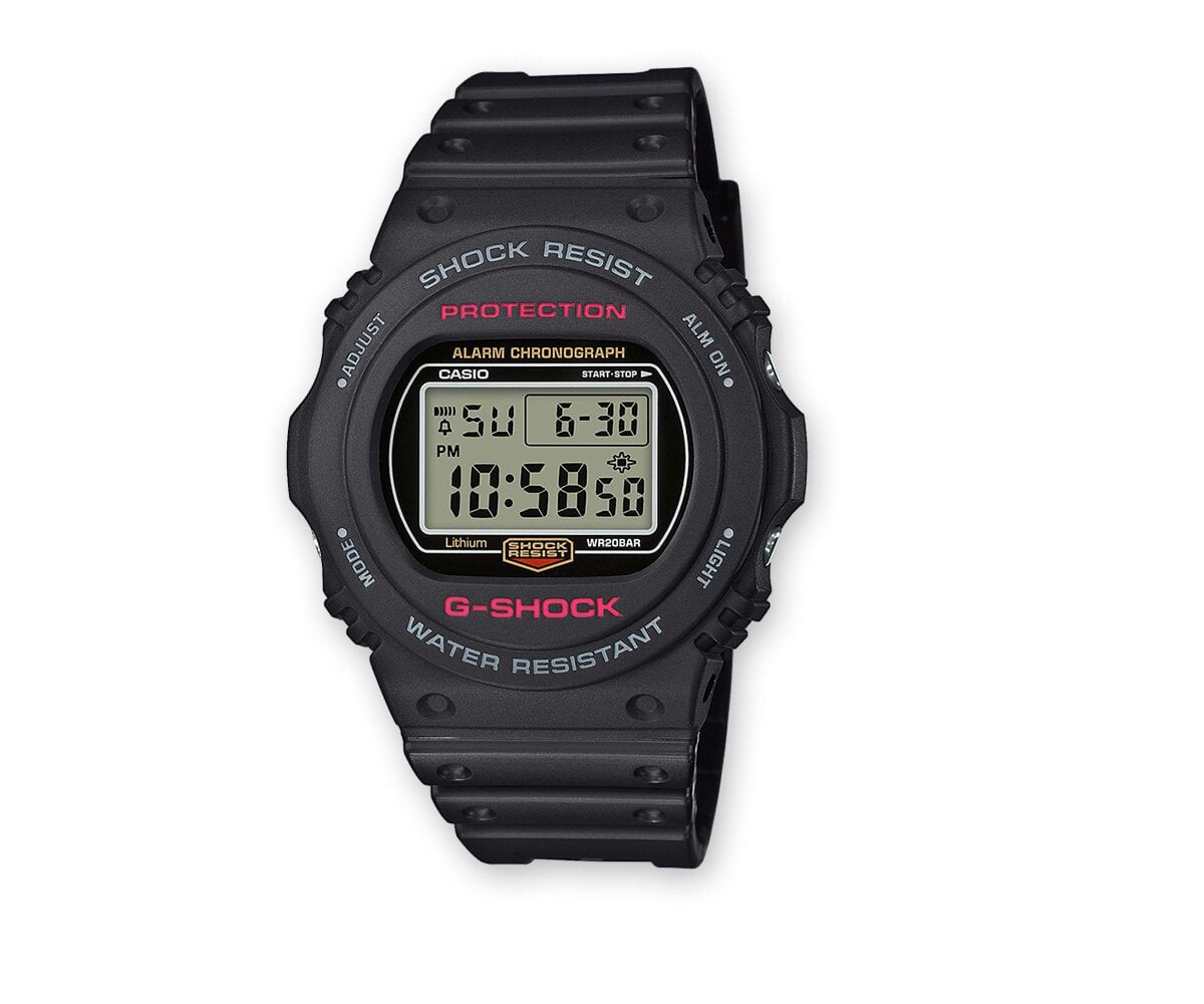 reloj deportivo hombre Casio G-Shock DW-5750E-1 Pantalla Electroluminiscente LED - Resistente a golpes -200m water resist