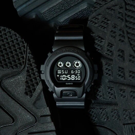 reloj deportivo hombre Casio G-Shock DW-6900BB-1 Luz de fondo  electroluminiscente 200m water resist