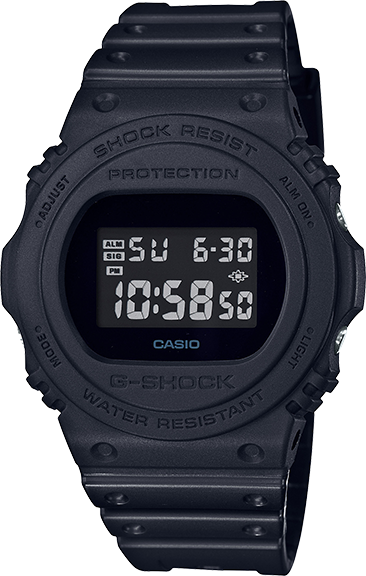 reloj deportivo hombre Casio G-Shock DW-5750E-1B Pantalla Electroluminiscente LED - Resistente a golpes -200m water resist