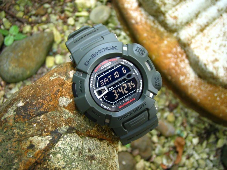Reloj hombre Casio G-Shock "the Mudman" G-9000-3V resistente a golpes luz  led 200m water resist correa resina