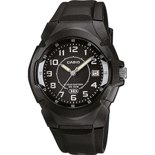 Reloj deportivo clásico hombre Casio MW-600B-1B dial negro correa resina 10 años batería