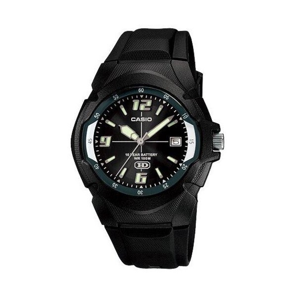 ​ Reloj deportivo clásico hombre Casio MW-600F-1A dial negro correa resina 10 años batería