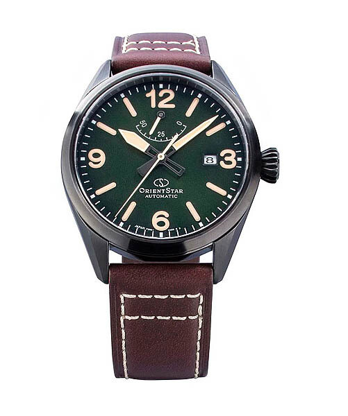 Reloj automático hombre Orient Star RE-AU0201E Outdoor Forest dial verde 41mm Cristal Zafiro 50h Reserva de Marcha
