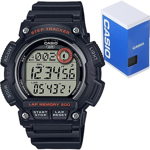 reloj deportivo hombre joven Casio WS-2100H-1A Memoria de Vueltas 200 Cuentapasos 100m water resist