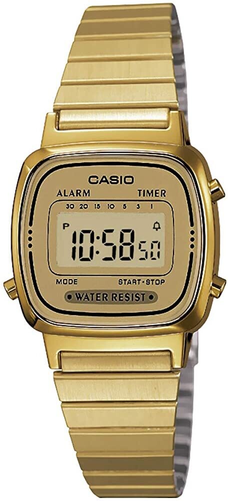 Reloj digital clásico mujer Casio LA670WEGA-9 retro Vintage dorado mini correa acero