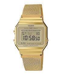 reloj unisex Casio A700WMG-9A retro vintage dorado alarma cronómetro luz LED