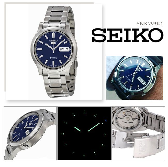 Reloj Seiko 5 Automatico Hombre De Acero Snk793