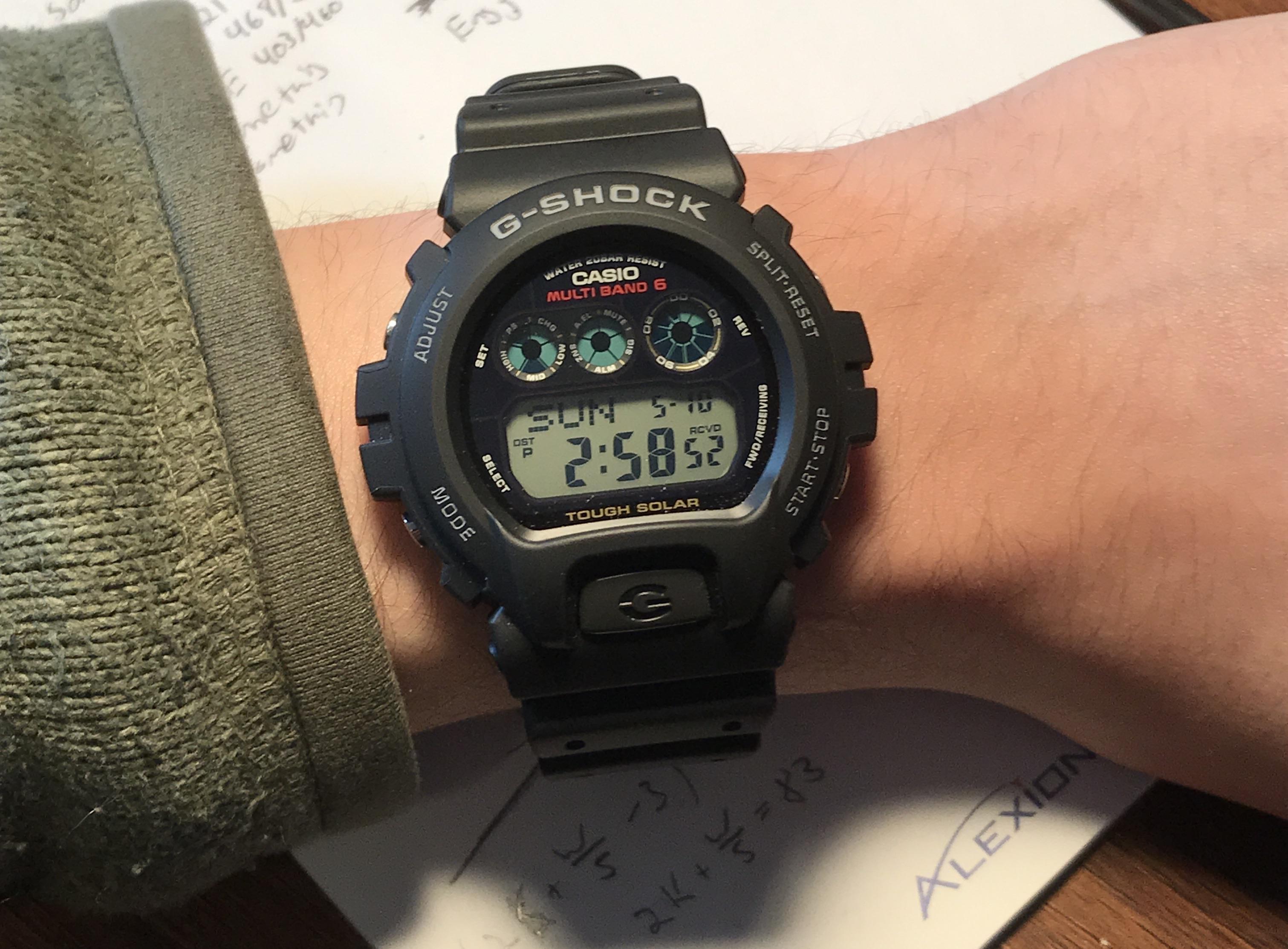 Reloj Casio G-Shock gw-6900-1 Radiocontrol - atomic WORLD TIME multiband  200m water resist