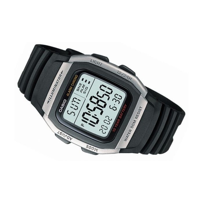digital man's watch Casio W-96H-1AV multiple alarm 10 years