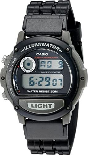 reloj hombre digital Casio Illuminator W-87H-1 45mm Alarma Luz Led