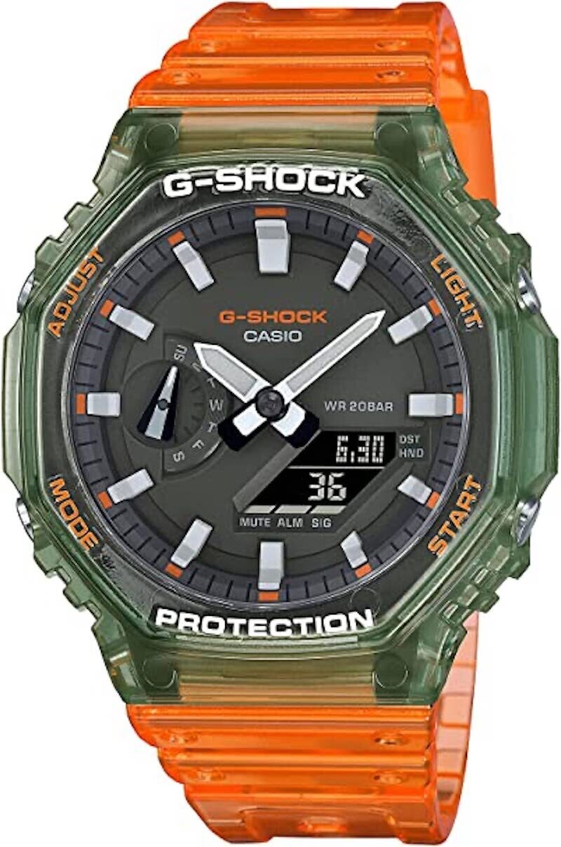 reloj deportivo hombre Casio G-SHOCK GA-2100HC-4AJF JDM HIDDEN COAST Carbon  Core Guard correa de goma 200m resistente a los golpes Hora Mundial (Japan  Domestic Market versión exclusiva para Japón)