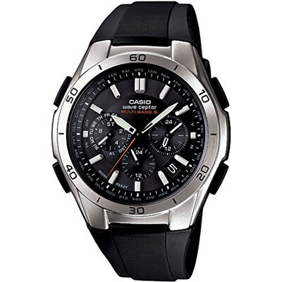 Solar Radiocontrol Casio WaveCeptor  WVQ-M410-1AJF sports men&#39;s watch 43.5mm black dial 100m water resist rubber band
