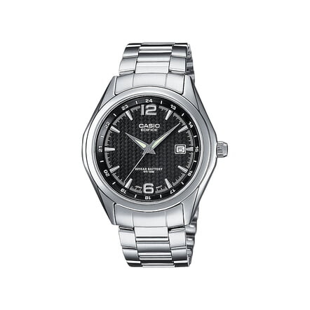 reloj deportivo hombre Casio Edifice EF-121D-1AV dial negro 40mm correa de acero 100m Water Resist