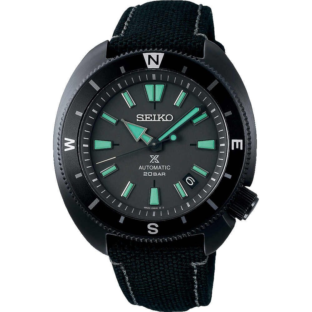 Seiko Prospex Night Vision SRPH99K1 Tortoise Limited Edition 42.4mm automatic Divers men's watch Sapphire glass 200m Water Resist polyester band