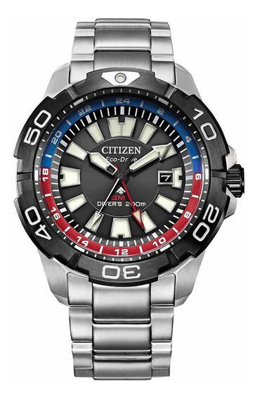 Reloj de buceo hombre Citizen Promaster GMT BJ7128-59E 44MM Cristal de Zafiro Hora dual 200m