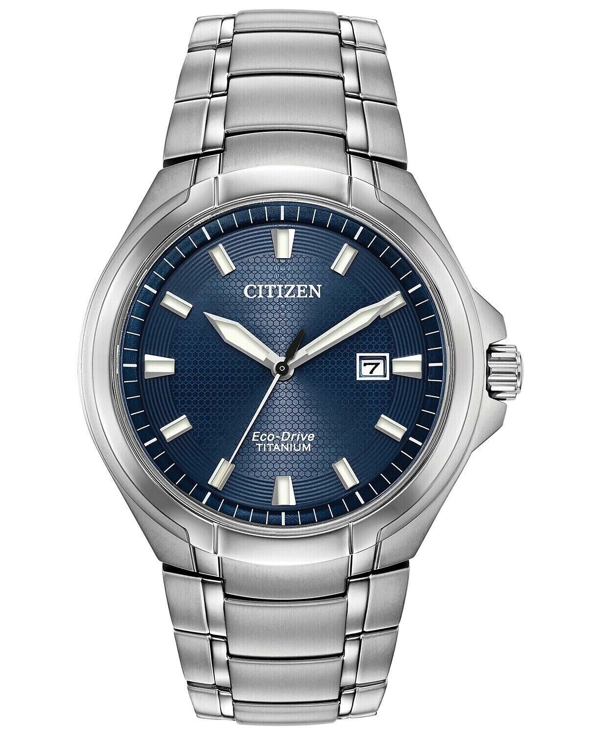 Reloj hombre Titanio Citizen Eco-drive Paradigm Titanium BM7431-51L dial azul 43mm caja y correa de Titanio Cristal de Zafiro 100m WR