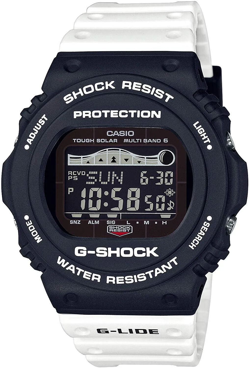 Casio G-Shock Tough Solar GWX-5700SSN-1JF JDM Radio-controlled Solar Powered Shock resist 200m Water Resist Tide Graph (Japan Domestic Market version collectors or Casio lovers)