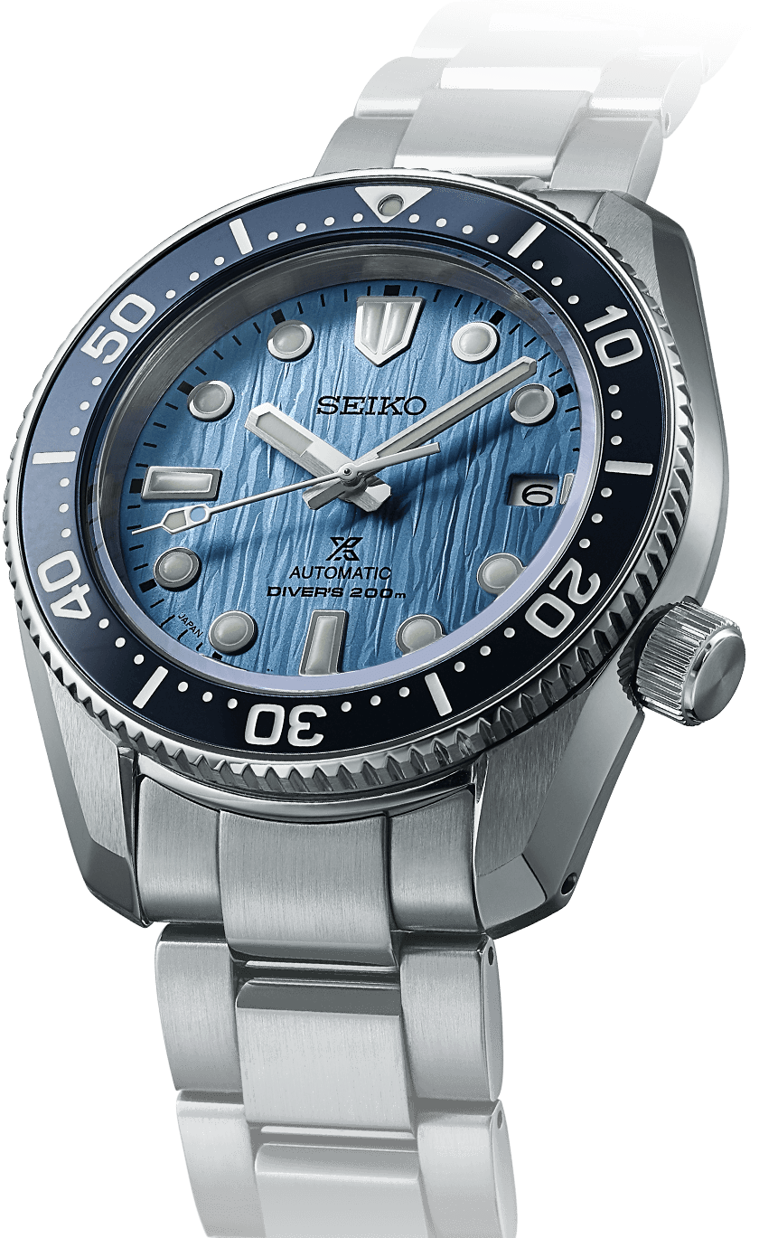 Seiko Prospex Glacier SPB299J1 Save the Ocean Special Edition blue dial 42mm Sapphire glass anti-reflective 200m water resist stainless steel bracelet