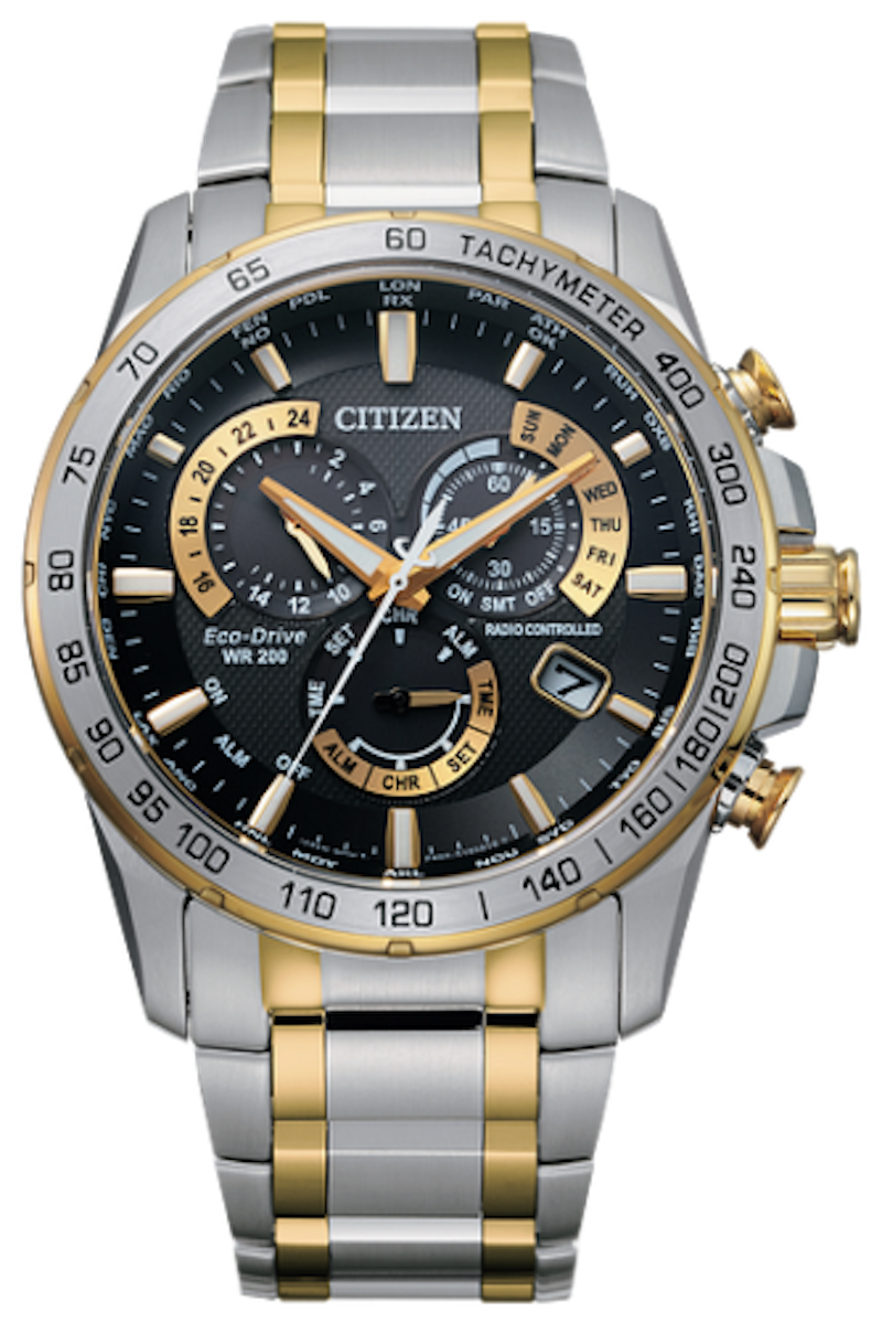 Citizen Radiocontrol Perpetual Chrono CB5894-50E A-T Atomic Timekeeping 43mm Sapphire glass 200m Water Resist stainless steel bracelet Ecodrive movement (solar or light powered)