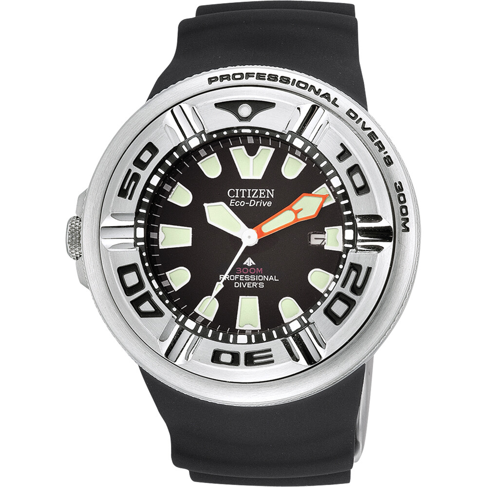 Citizen Promaster Ecodrive BJ8050-08E 300m black dial 48mm Professional Divers men’s watch polyurethane band Ecodrive (solar - light powered)