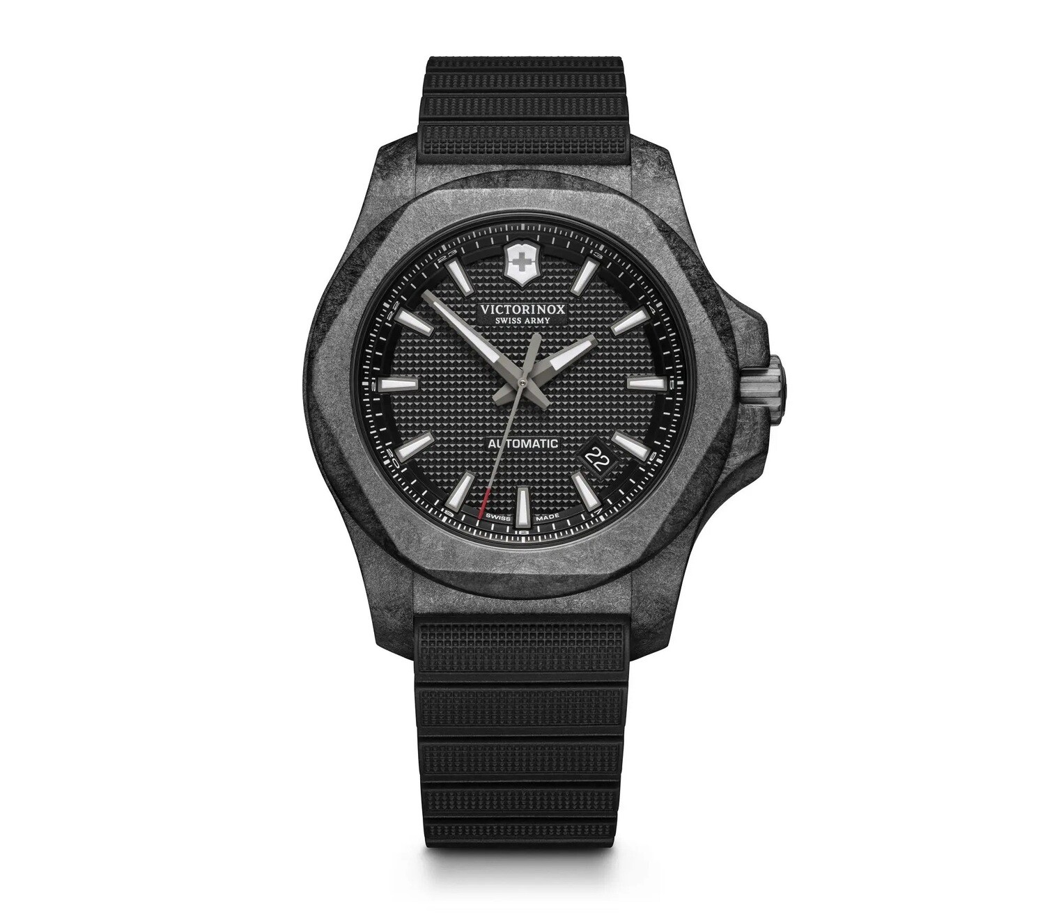 ​

 

Victorinox I.N.O.X Carbon Titanium 241866
Mechanical AUTOMATIC
43MM Black Dial Rubber Band Men's Watch 200M WR Sapphire crystal sport men's watch SWISS MADE