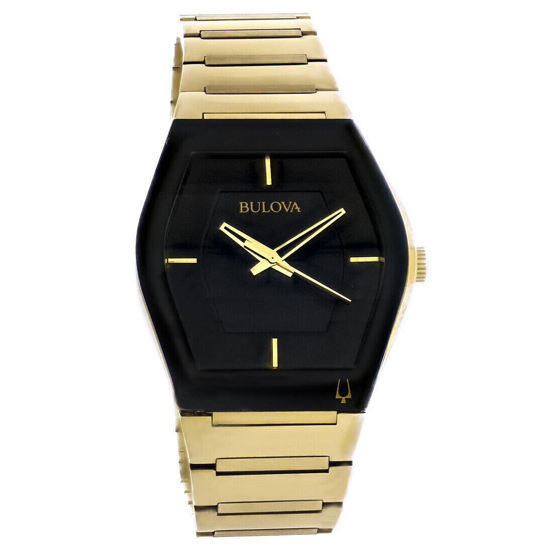 Bulova Futuro Gemini 97A164 40 X 43.16 MM Black Dial Gold Tone Stainless Steel quartz Men's Watch