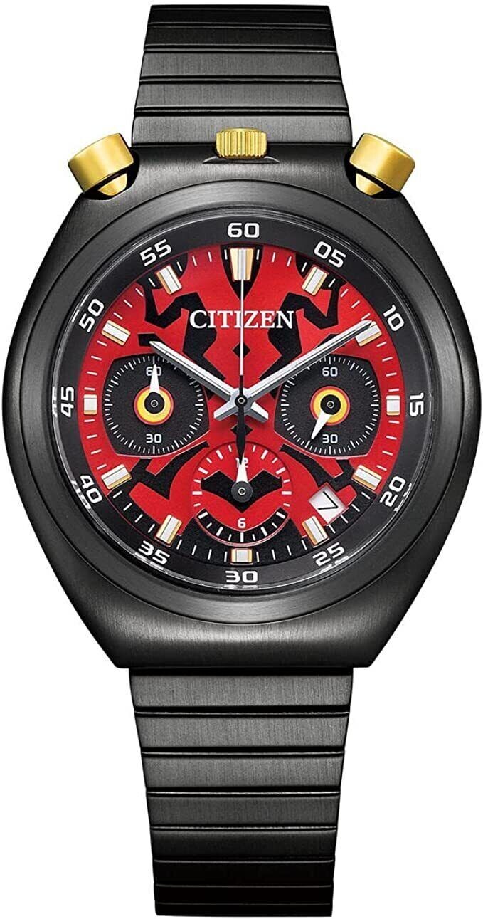 Citizen AN3668-55W Tsuno Chrono Star Wars DARTH MAUL Limited 400 Quartz 50m WR stainless steel bracelet unisex watch