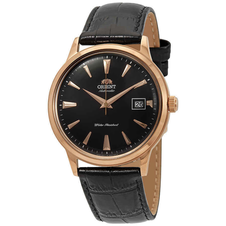 reloj automático clásico hombre Orient Bambino FAC00001B dial negro 40.5mm (admite cuerda manual) correa cuero