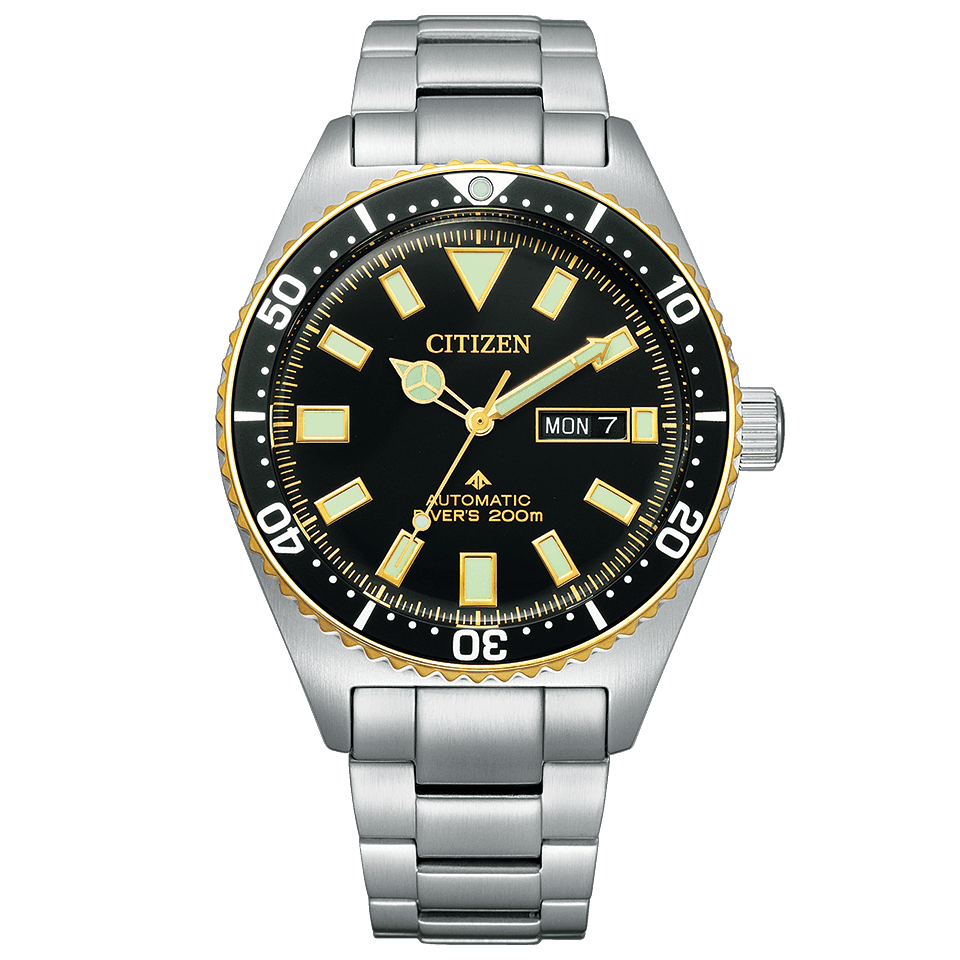 Citizen Promaster Marine NY0125-83E 41mm 200m WR automatic divers men's watch 200m WR Anti-Magnetic Resistance stainless steel bracelet