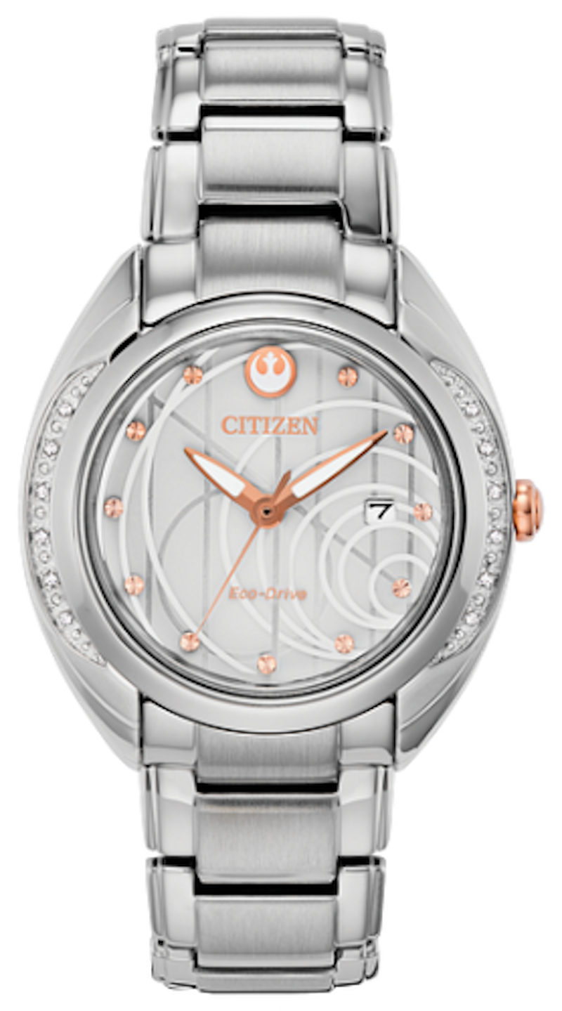 reloj mujer Citizen Eco-drive Star Wars EW2251-81W 32mm Edición Limitada Cristal de Zafiro 50m WR correa de acero Movimiento Eco-drive (funciona con energía solar o luz)