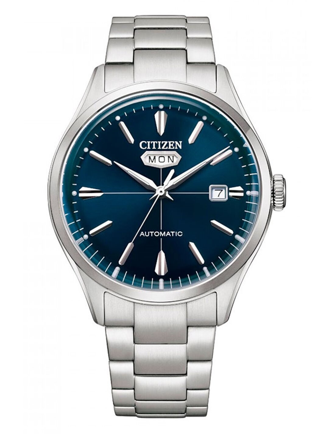 Citizen C7 Crystal Seven  NH8391-51L 40.2mm blue dial 50m WR stainless steel bracelet automatic men's watch