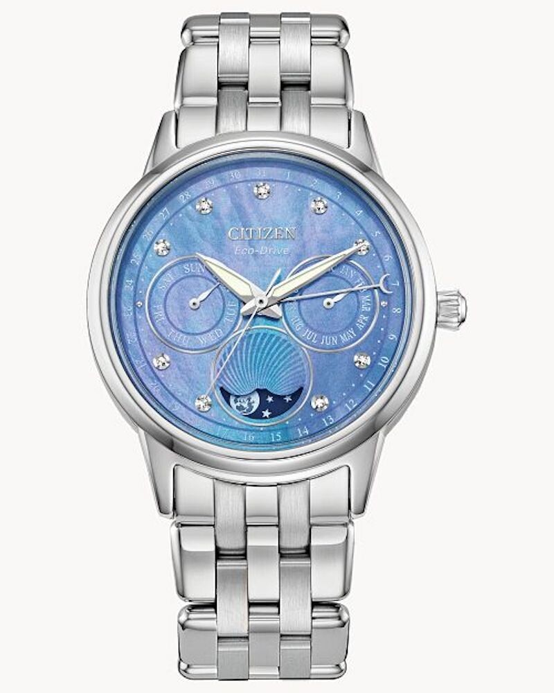 Citizen Eco-Drive Calendrier FD0000-52N 37mm Moon Phase 50m WR stainless steel bracelet Eco-drive movement (solar or light powered)