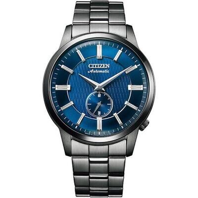 Citizen NK5009-69N  JDM 41mm 50m WR automatic men&#39;s watch blue dial Power Reserve Indicator 60h Japan Domestic Market stainless steel bracelet
