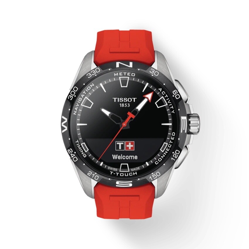 reloj hombre TISSOT T-TOUCH CONNECT SOLAR T121.420.47.051.01 42MM Cristal de zafiro 100m WR altímetro, brújula, calendario perpetuo, alarma